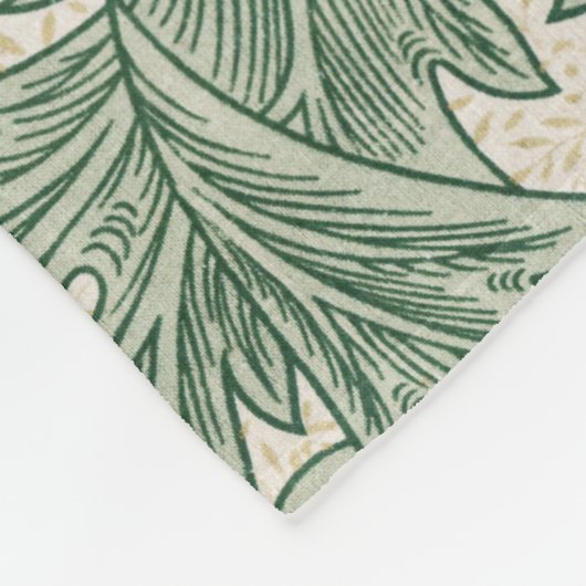 Tulip Pattern (von William Morris) Fleecedecke (Ecke)