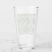 Tulip Pattern (von William Morris) Glas (Rückseite)