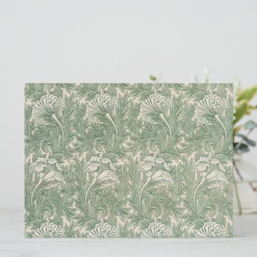 Tulip Pattern (von William Morris) Karte (Stehend Vorderseite)