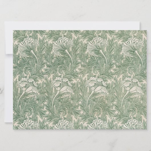 Tulip Pattern (von William Morris) Karte (Vorderseite)