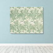 Tulip Pattern (von William Morris) Leinwanddruck (Insitu (Holzboden))