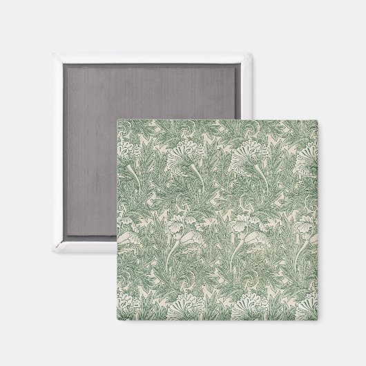 Tulip Pattern (von William Morris) Magnet (Vorderseite/Rückseite)