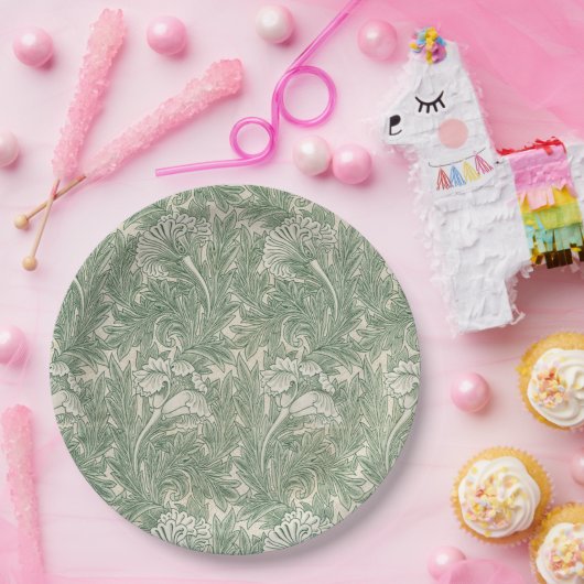 Tulip Pattern (von William Morris) Pappteller (Party)