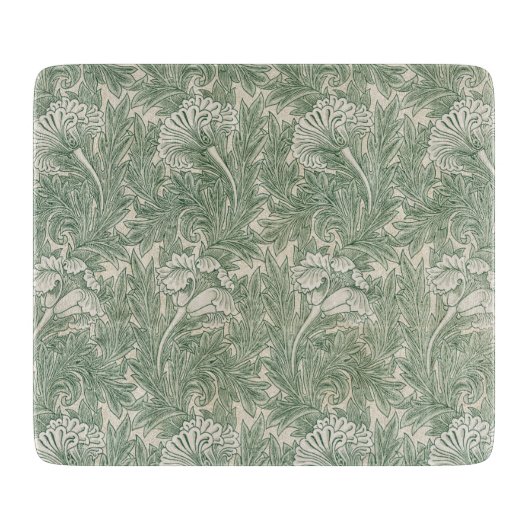 Tulip Pattern (von William Morris) Schneidebrett (Vorderseite)