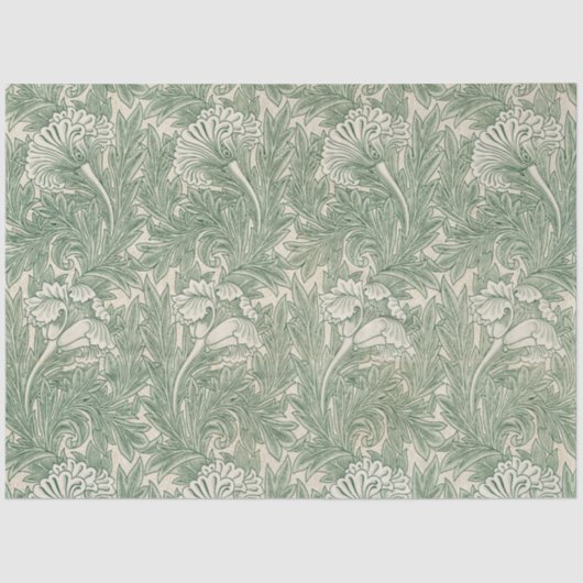 Tulip Pattern (von William Morris) Seidenpapier (Vorderseite)