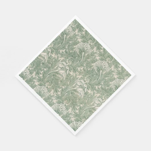 Tulip Pattern (von William Morris) Serviette (Ecke)