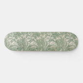 Tulip Pattern (von William Morris) Skateboard (Horizontal)