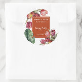 Tulip Perfume Label Runder Aufkleber (Tasche)