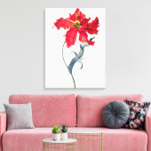 Tulip: Perroquet Rouge Leinwanddruck (Insitu (Wohnzimmer))