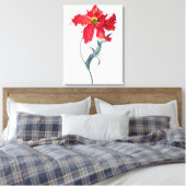 Tulip: Perroquet Rouge Leinwanddruck (Insitu (Schlafzimmer))