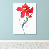 Tulip: Perroquet Rouge Leinwanddruck (Insitu (Holzboden))
