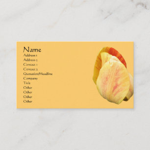 Tulip Petals Blume Business Card Visitenkarte
