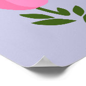 Tulip Pink und Lila Poster (Ecke)