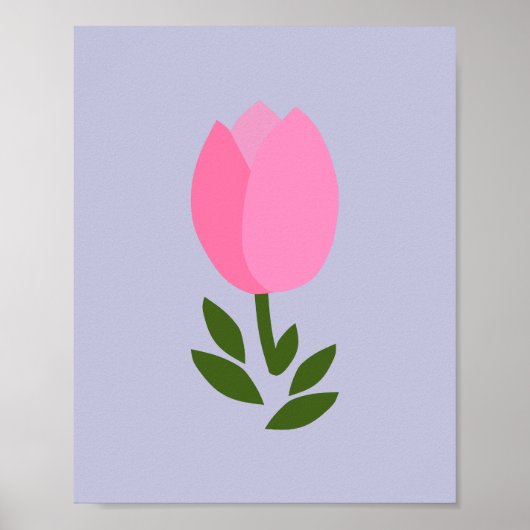 Tulip Pink und Lila Poster (Vorne)