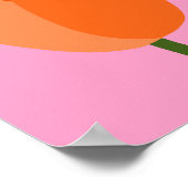 Tulip Pink und Orange Poster (Ecke)