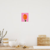 Tulip Pink und Orange Poster (Küche)