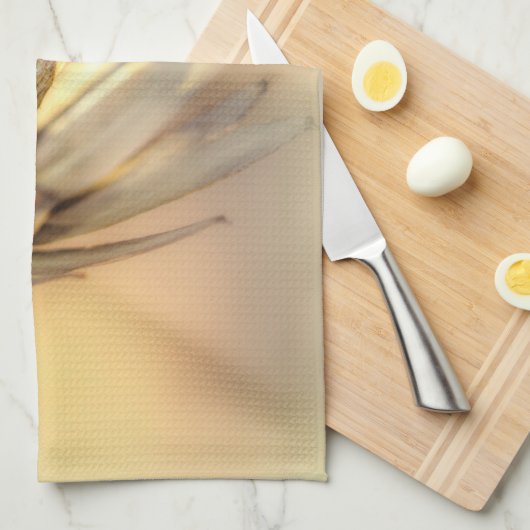 Tulip Poplar Empty Seed Pod Geschirrtuch (Viertel Falte)