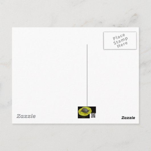 Tulip Poplar Empty Seed Pod Postkarte (Rückseite)