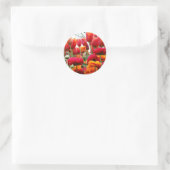 Tulip Poppy Tance Runder Aufkleber (Tasche)