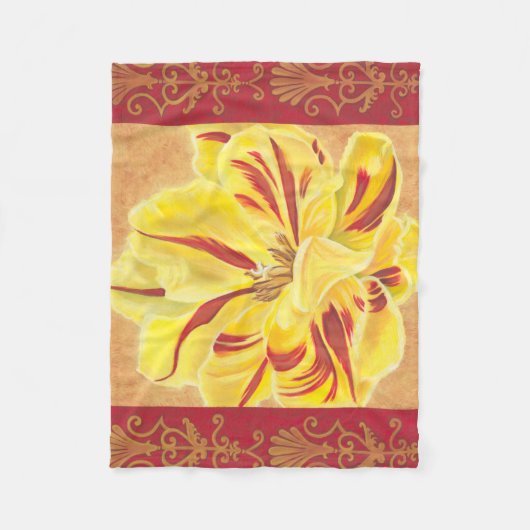 Tulip Power II Fleecedecke (Vorderseite)