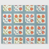 Tulip quilt geschenkpapier (Flach)
