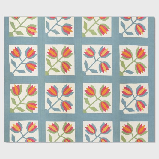 Tulip quilt geschenkpapier (Flach)