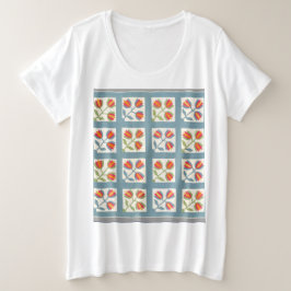 Tulip quilt große größe T-Shirt