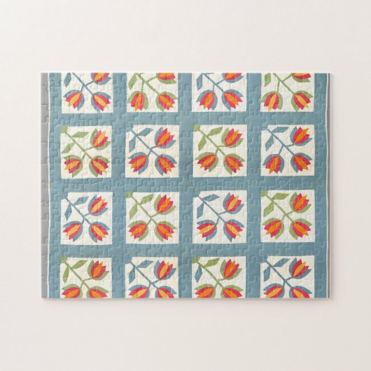 Tulip quilt puzzle (Horizontal)