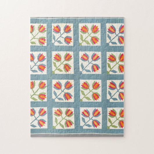 Tulip quilt puzzle (Vertikal)
