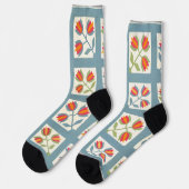 Tulip quilt socken (Linkes Detail)