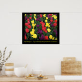 Tulip Rainbow Poster (Küche)