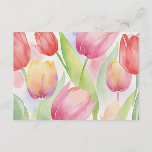 Tulip Recipe Cards (Rückseite)