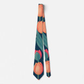 Tulip Retro Personalisiertes Muster Krawatte (Vorderseite)