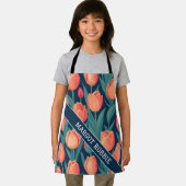 Tulip Retro Personalisiertes Muster Schürze (Insitu)