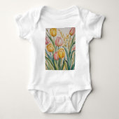 Tulip Reverie Baby Strampler (Vorderseite)