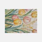 Tulip Reverie Fleecedecke (Vorderseite (Horizontal))