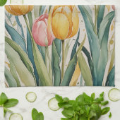 Tulip Reverie Geschirrtuch (Gefaltet)