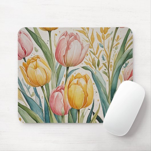 Tulip Reverie Mousepad (Mit Mouse)