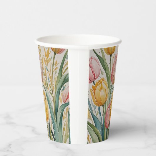 Tulip Reverie Pappbecher (Rechts)