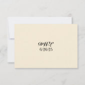 Tulip Reverie QR Code RSVP Karte (Rückseite)