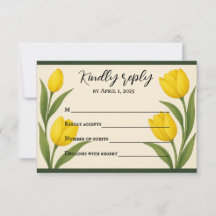 Tulip Reverie RSVP Card