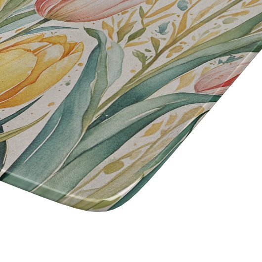 Tulip Reverie Schneidebrett (Ecke)