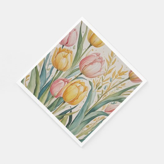 Tulip Reverie Serviette (Ecke)
