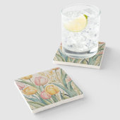 Tulip Reverie Steinuntersetzer (Seitenansicht)