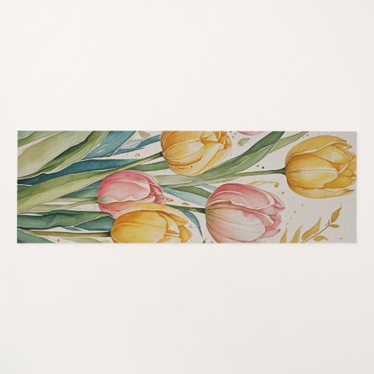 Tulip Reverie Yogamatte (Vorderseite (Horizontal))