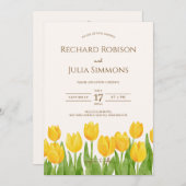 TULIP Save the Date Einladung / Aquarellblume (Vorne/Hinten)