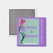 Tulip Save the Date Magnet (Vorderseite/Rückseite)