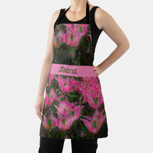 Tulip-Schürze mit dunkelrosa Tulips Schürze (InSitu)
