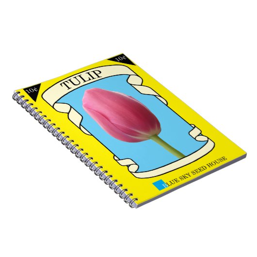 Tulip Seed Packet Notizblock (Rechte Seite)