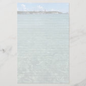 Tulip Shell Ocean Background Lined Writing Paper Briefpapier (Rückseite)